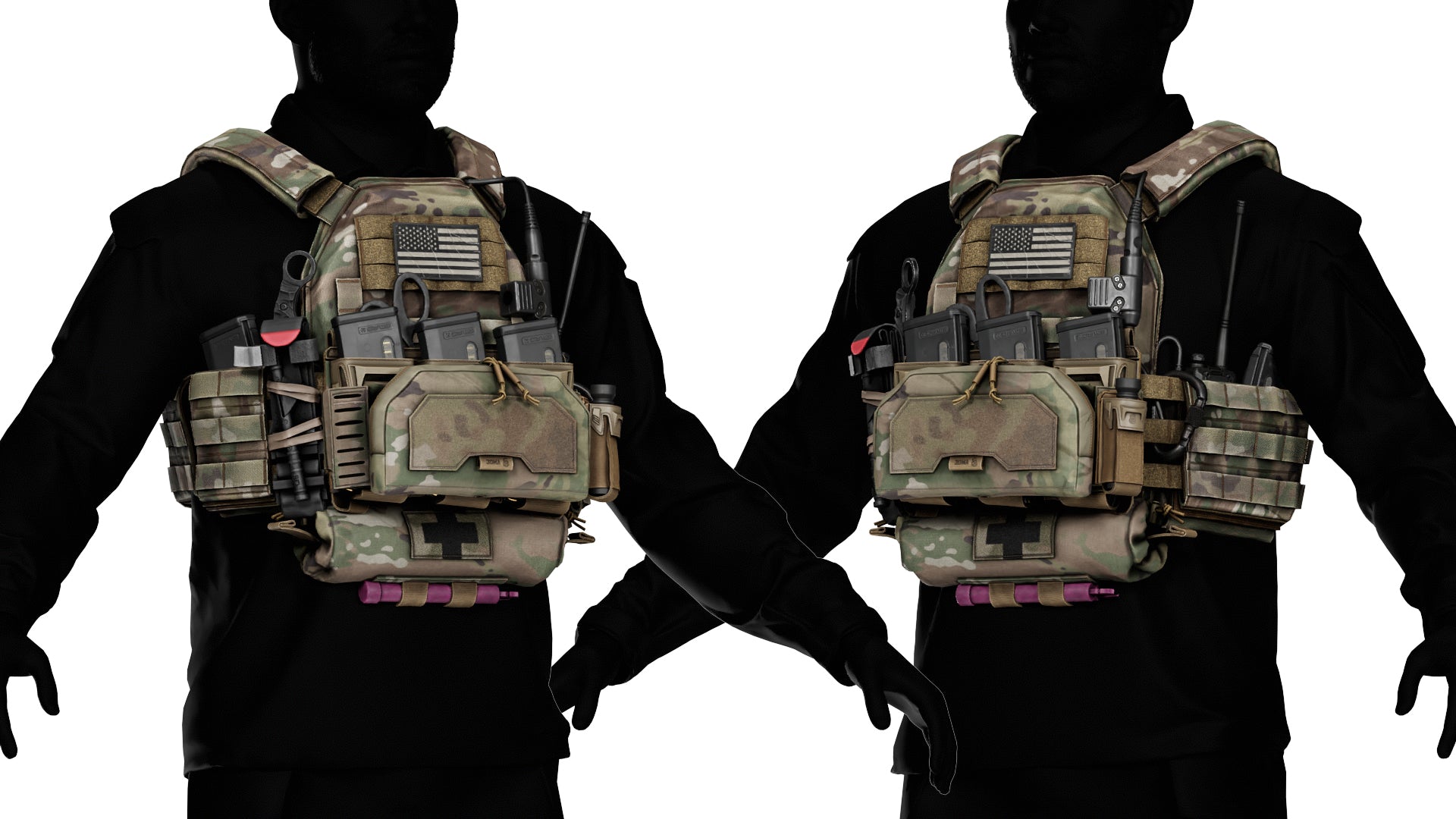 TYR TACTICAL PICO 1M ASSAULTER PLATE CARRIER VEST - Low Poly 3D