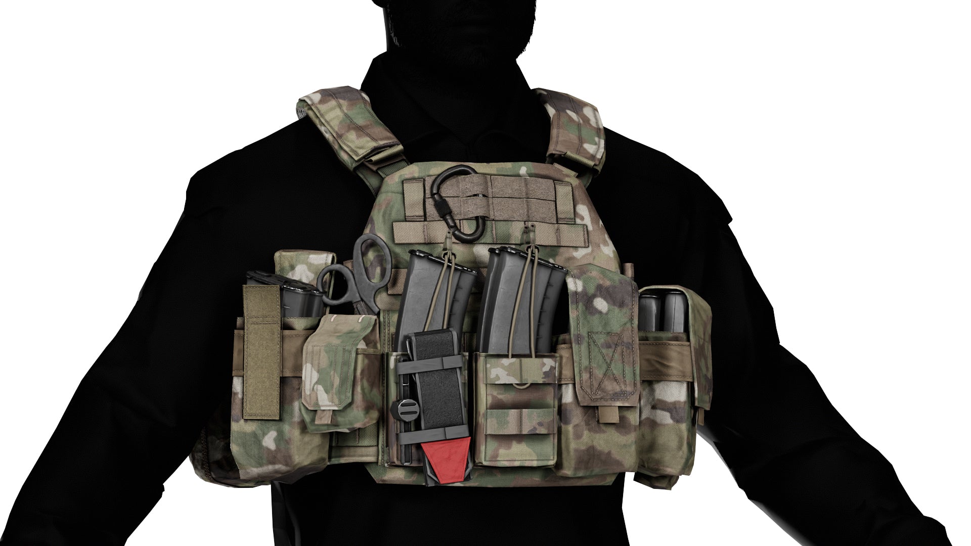 WARRIOR ASSAULT DCS PLATE CARRIER VEST V3 3dmilitaryassets
