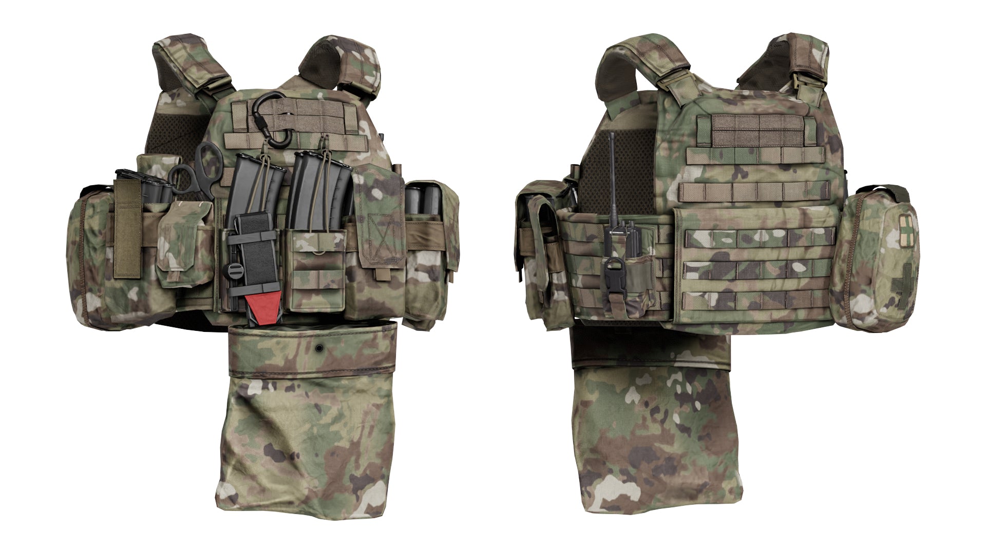 WARRIOR ASSAULT DCS PLATE CARRIER VEST V3 3dmilitaryassets