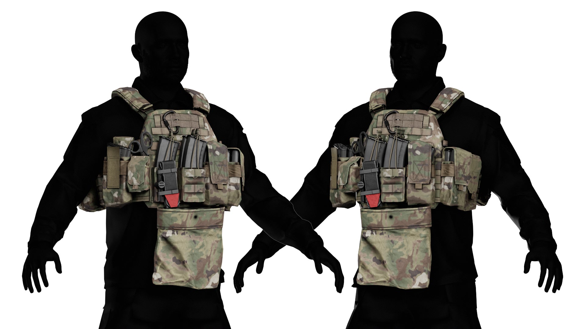 WARRIOR ASSAULT DCS PLATE CARRIER VEST V3 3dmilitaryassets