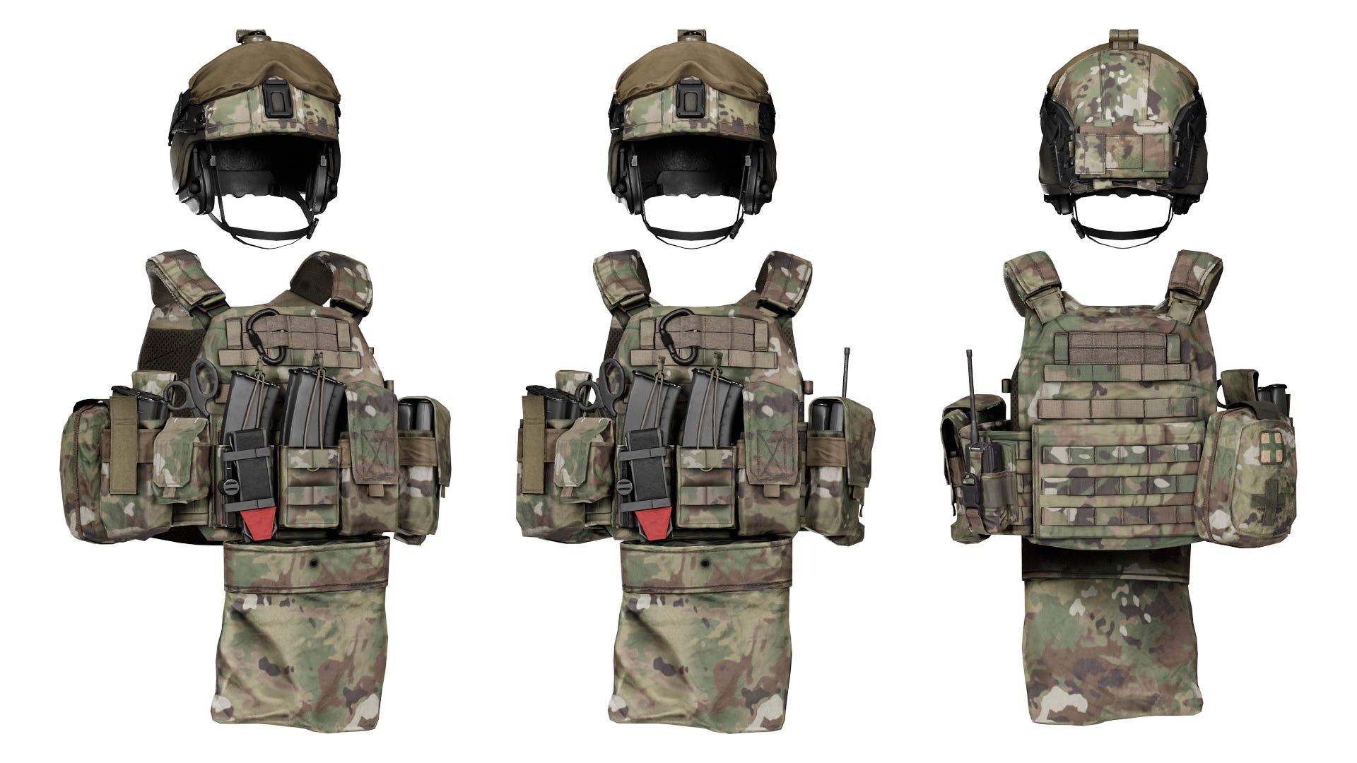 WARRIOR ASSAULT DCS PLATE CARRIER VEST V3 3dmilitaryassets