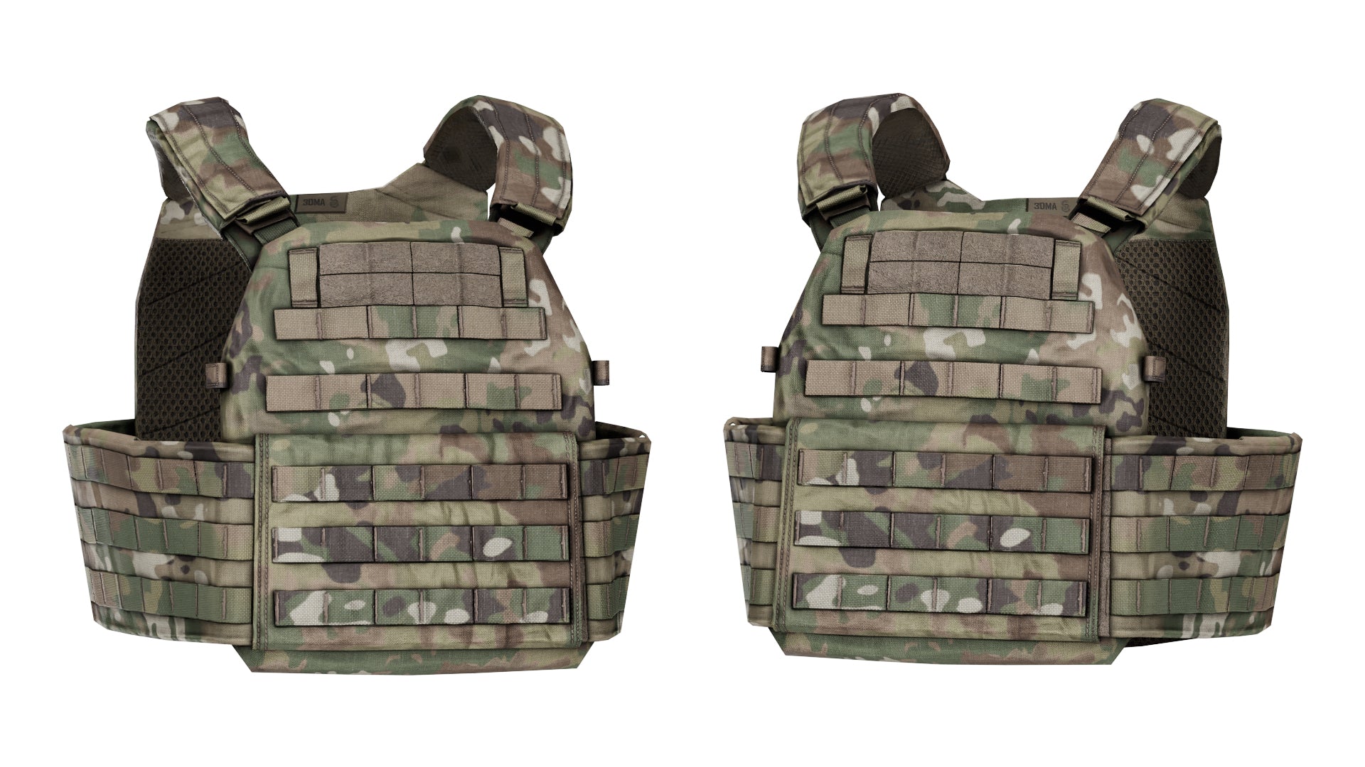 WARRIOR ASSAULT DCS PLATE CARRIER VEST V3 3dmilitaryassets