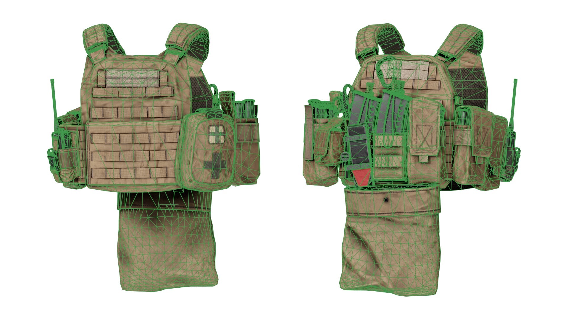 WARRIOR ASSAULT DCS PLATE CARRIER VEST V3 3dmilitaryassets
