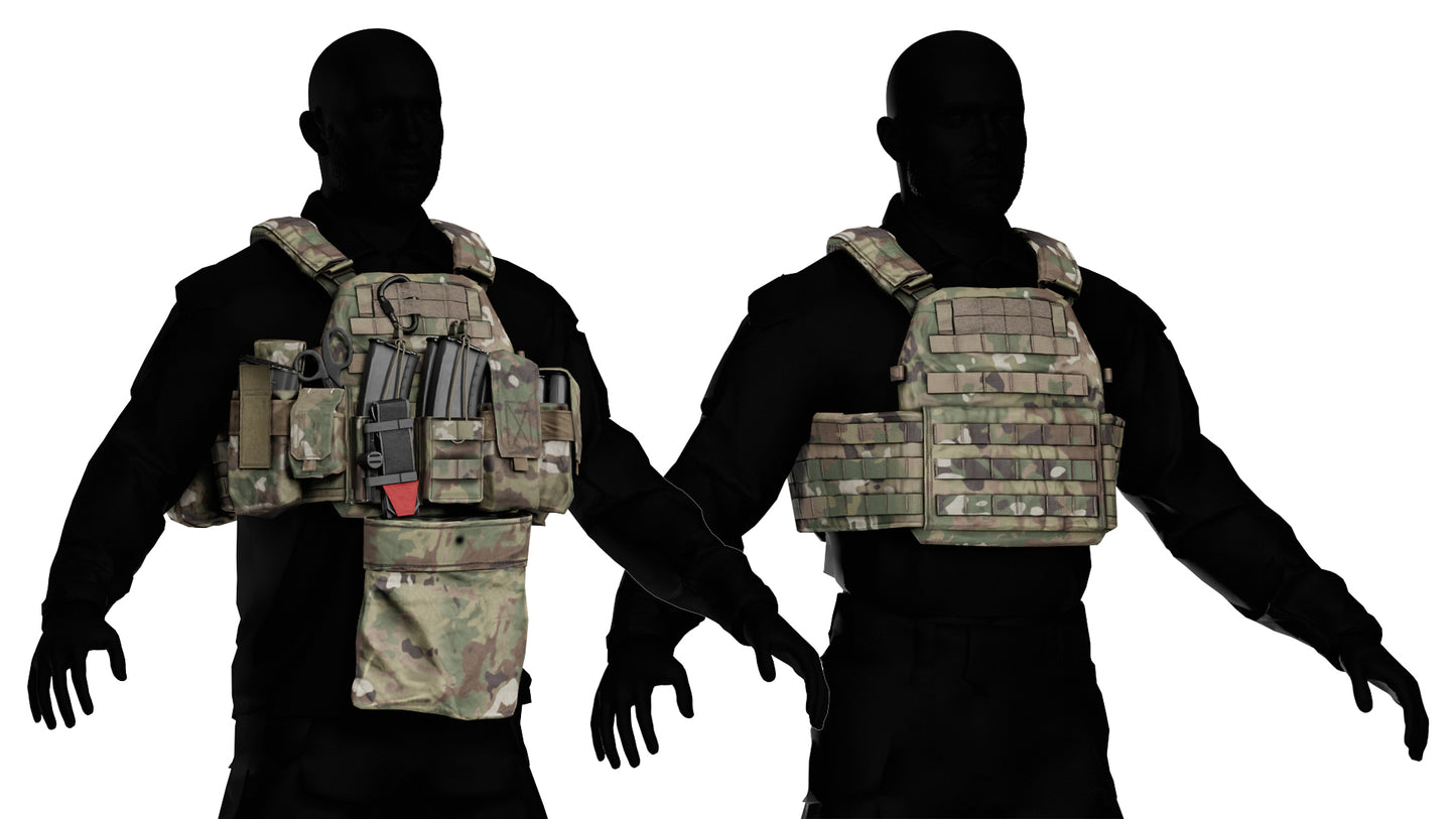 WARRIOR ASSAULT DCS PLATE CARRIER VEST BUNDLE