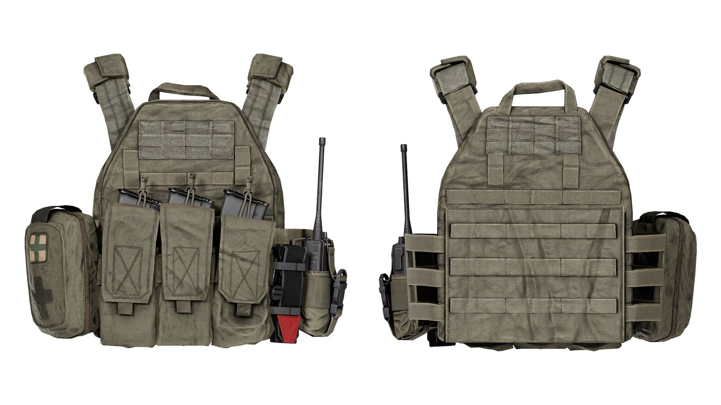 WARTECH TV 110 LBS PLATE CARRIER VEST 3dmilitaryassets