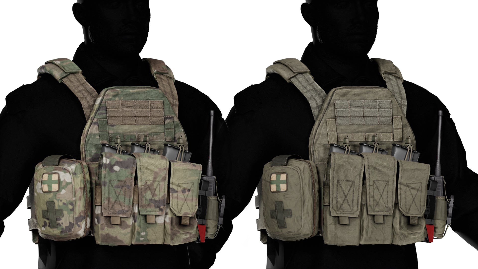 WARTECH TV 110 LBS PLATE CARRIER VEST - Low Poly 3D Model | Game