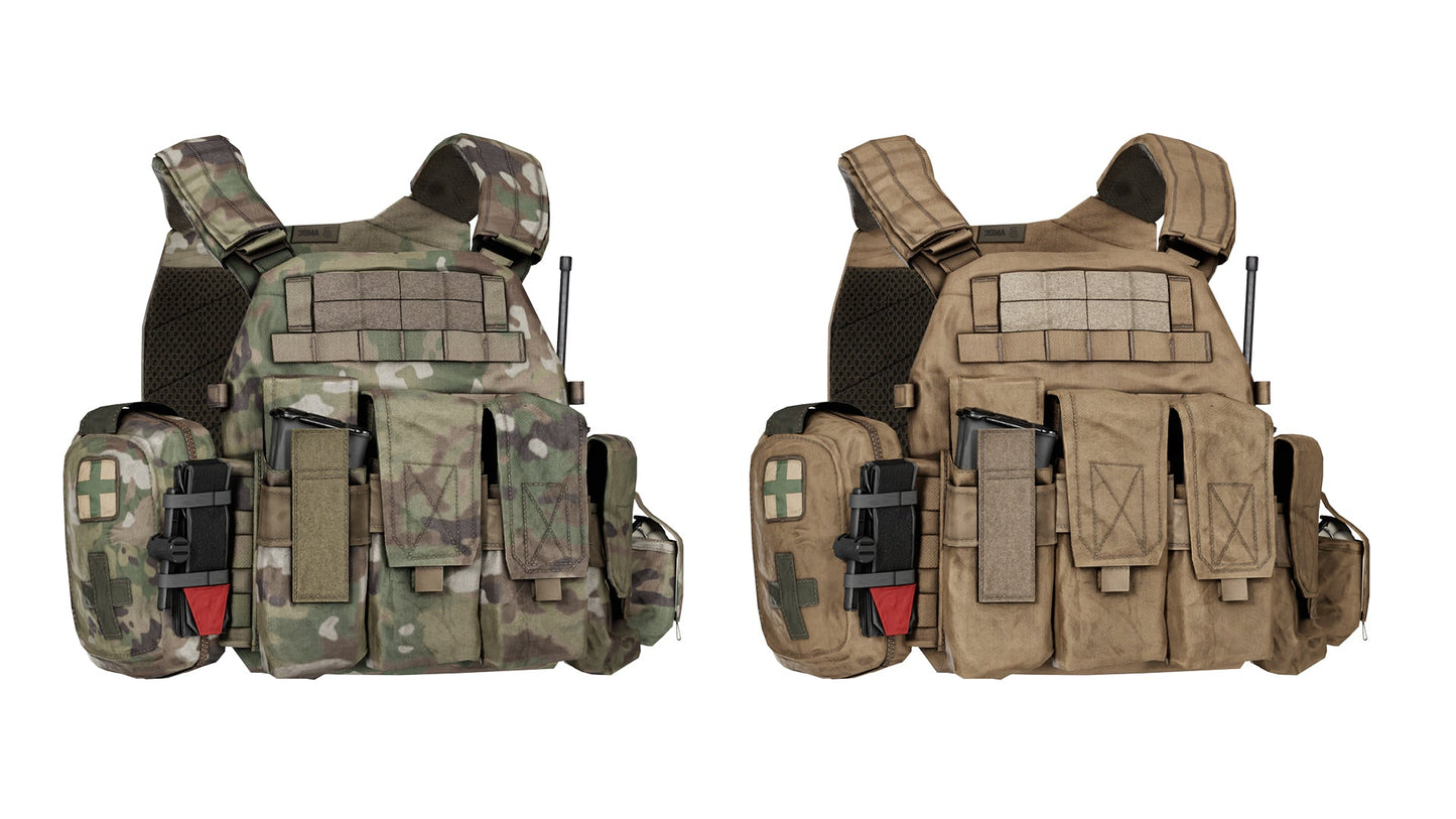 WARRIOR ASSAULT DCS PLATE CARRIER VEST V1 3dmilitaryassets