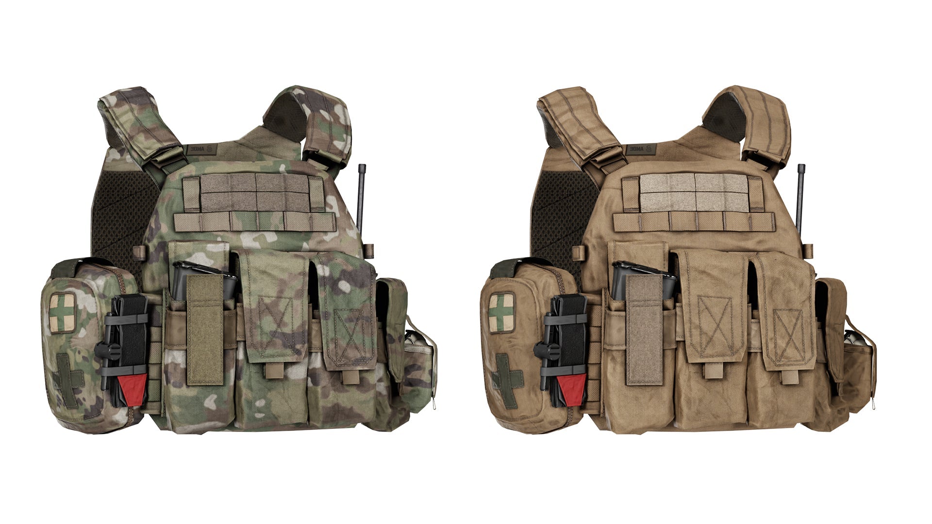 WARRIOR ASSAULT DCS PLATE CARRIER VEST V1 3dmilitaryassets