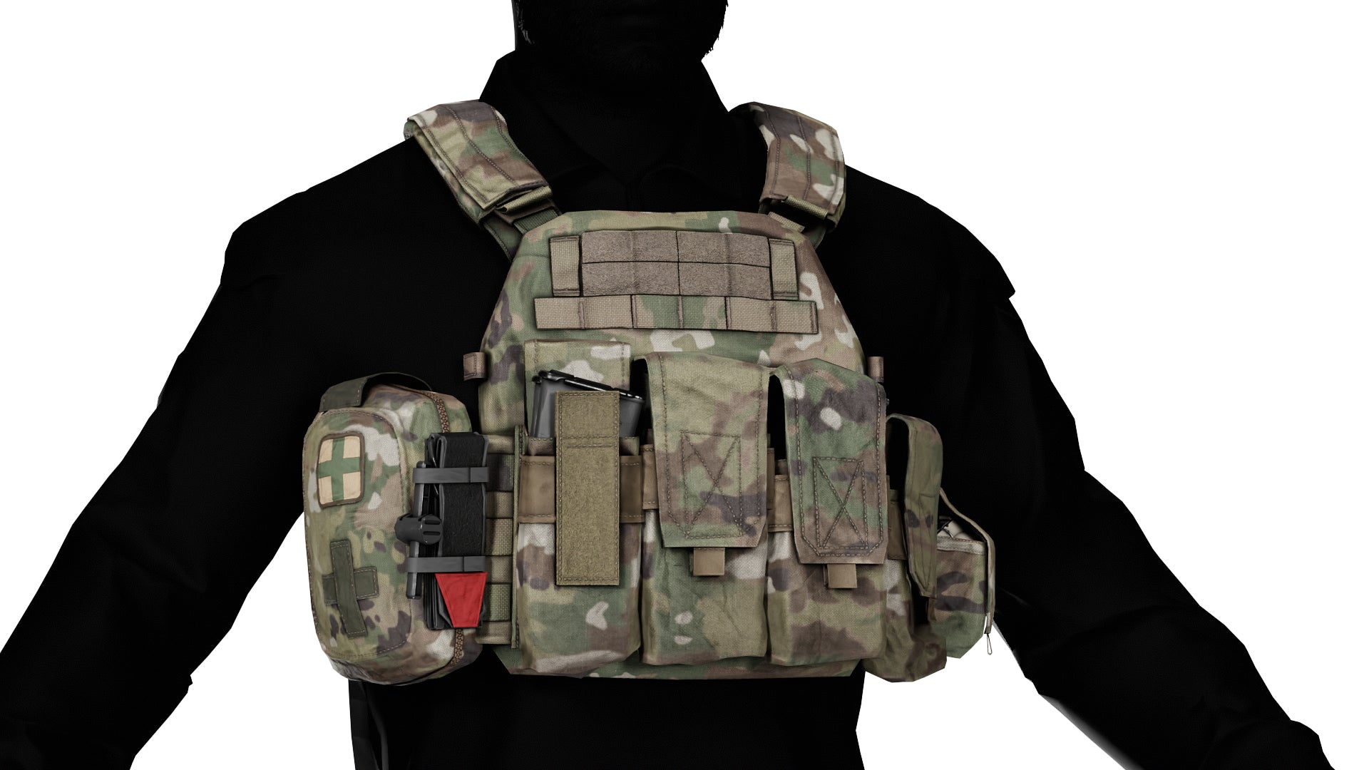 WARRIOR ASSAULT DCS PLATE CARRIER VEST V1 3dmilitaryassets