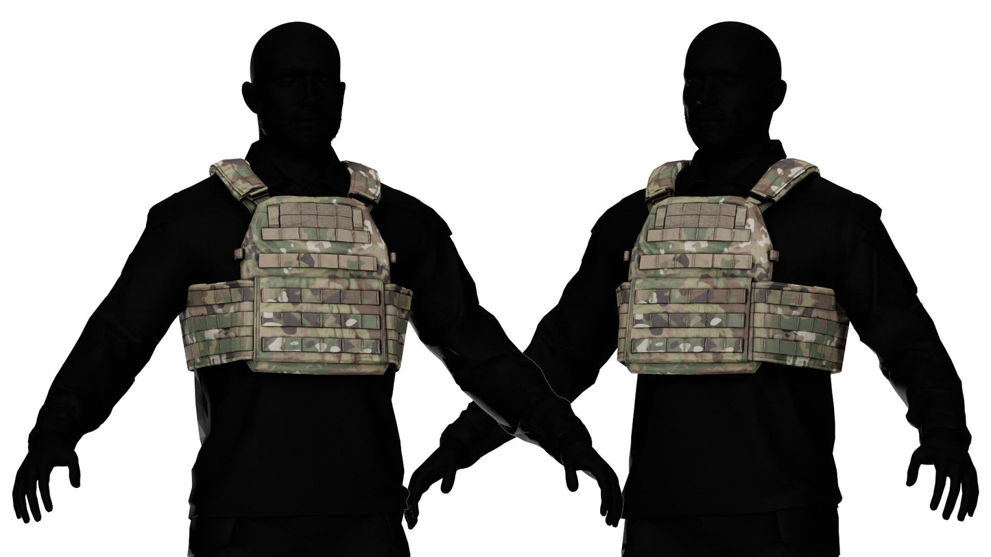 WARRIOR ASSAULT DCS PLATE CARRIER VEST V1 3dmilitaryassets