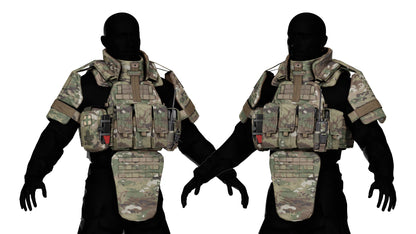 WARRIOR ASSAULT DCS PLATE CARRIER VEST V2 3dmilitaryassets