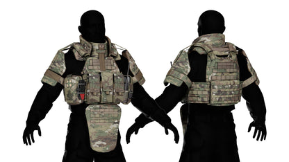WARRIOR ASSAULT DCS PLATE CARRIER VEST V2 3dmilitaryassets