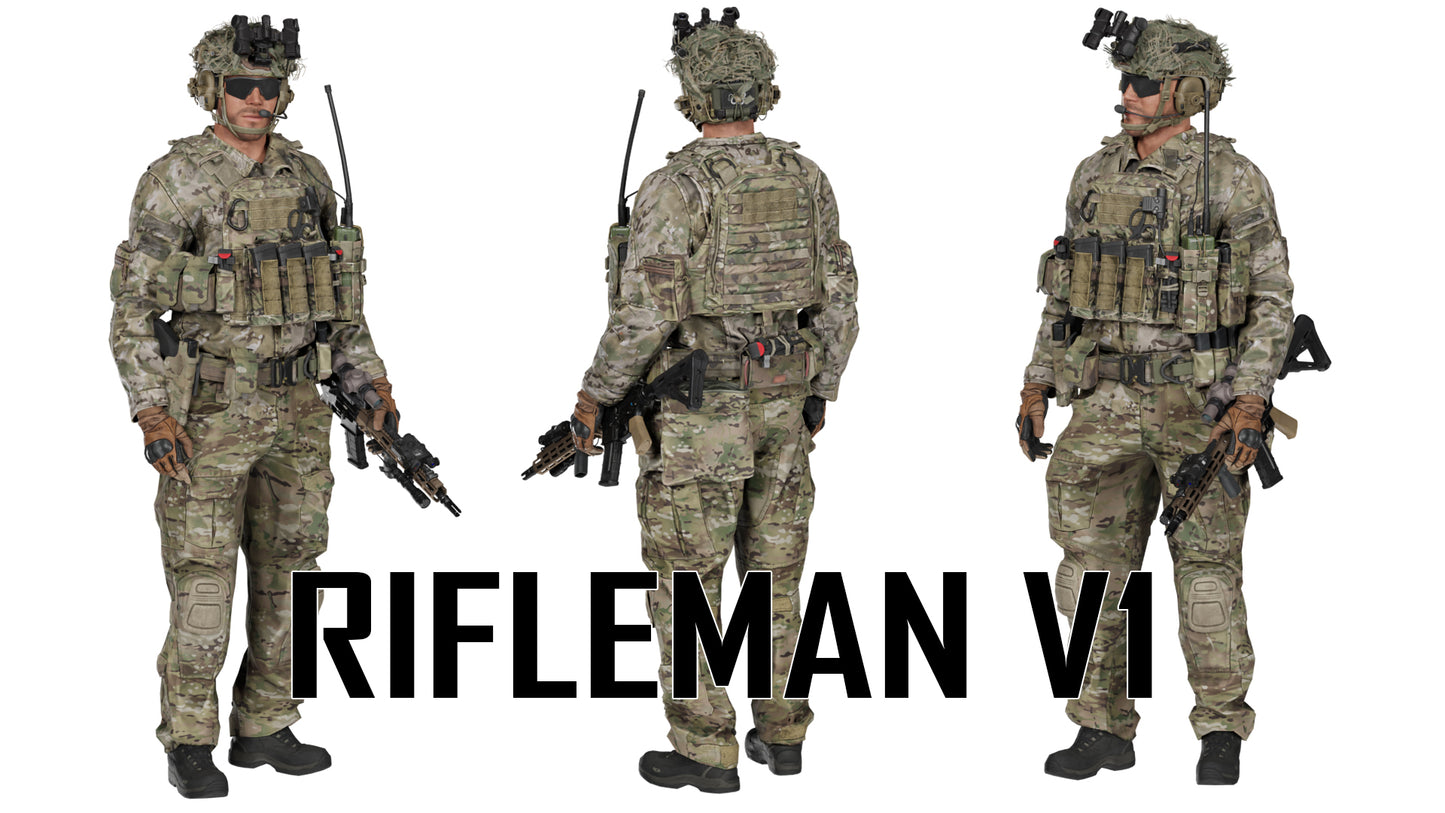 GAME READY RIGGED WESTERN SPECIAL OPERATIONS CHARACTER V2