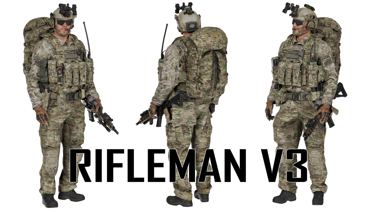 GAME READY RIGGED WESTERN SPECIAL OPERATIONS CHARACTER V2