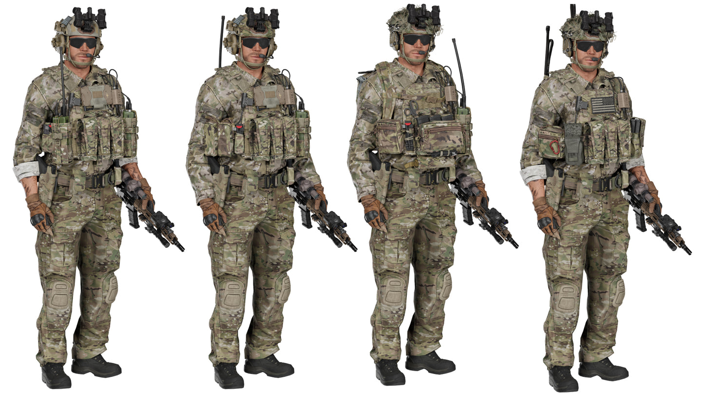GAME READY RIGGED WESTERN SPECIAL OPERATIONS CHARACTER V2