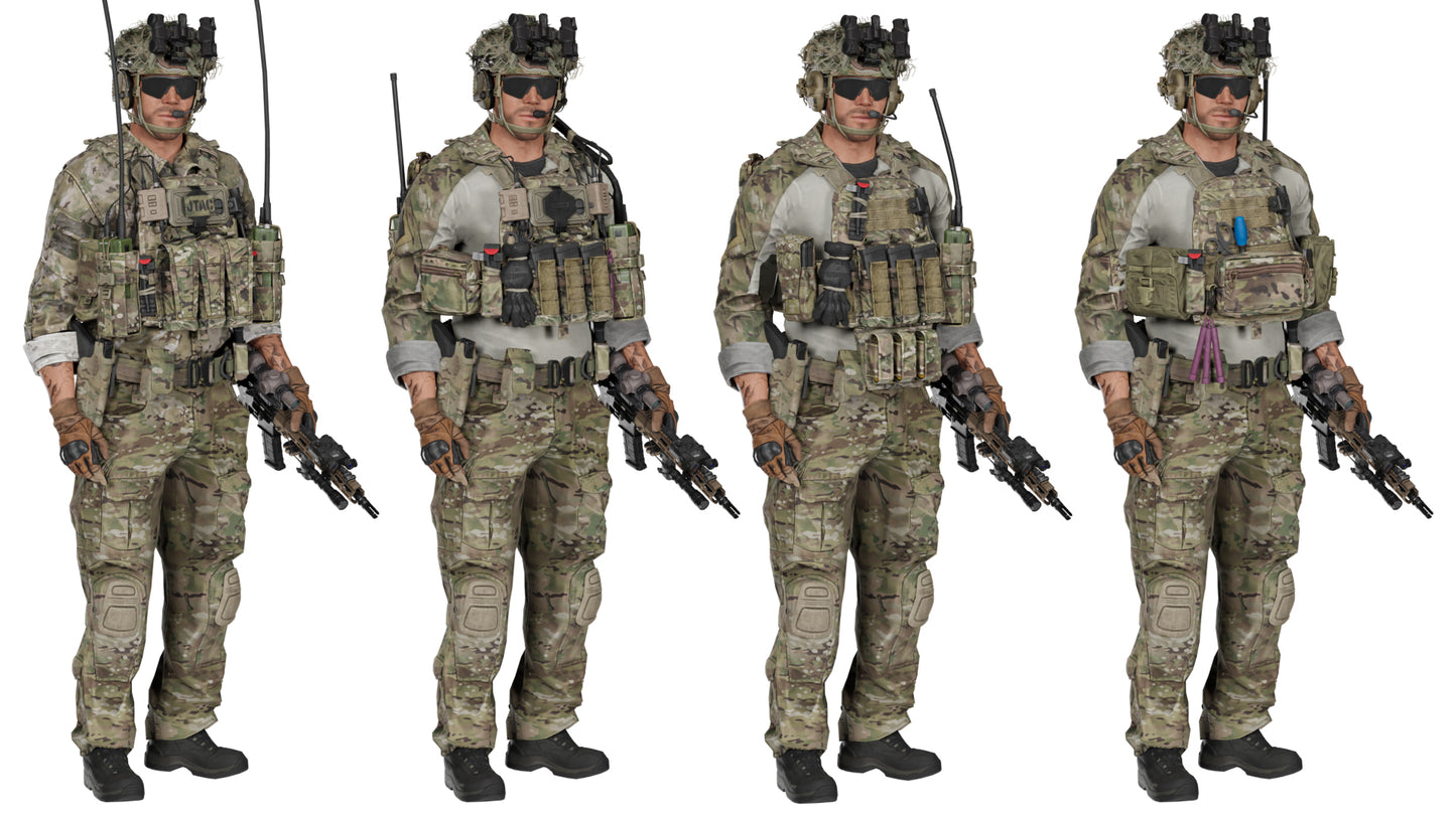 GAME READY RIGGED WESTERN SPECIAL OPERATIONS CHARACTER V2