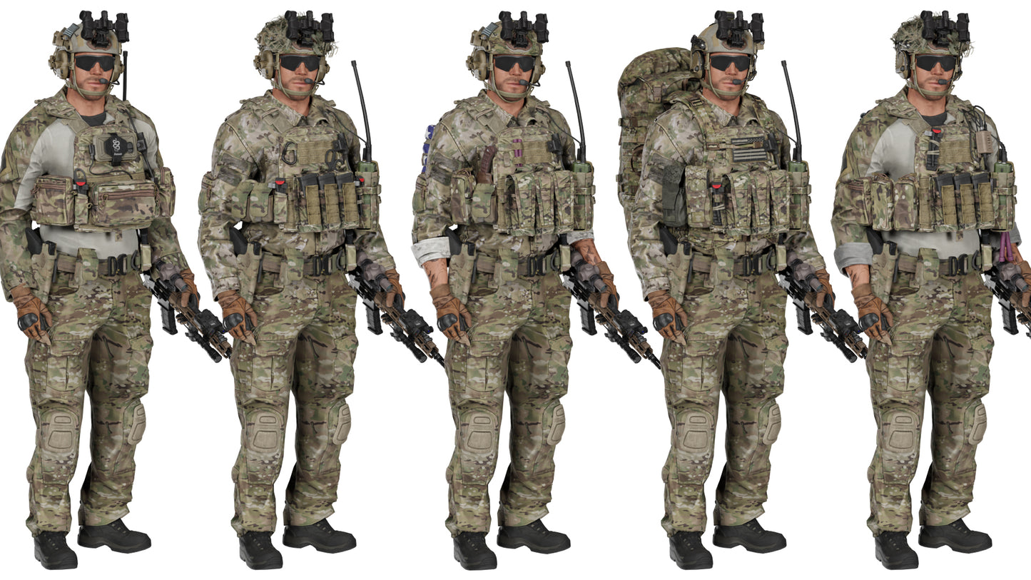 GAME READY RIGGED WESTERN SPECIAL OPERATIONS CHARACTER V2