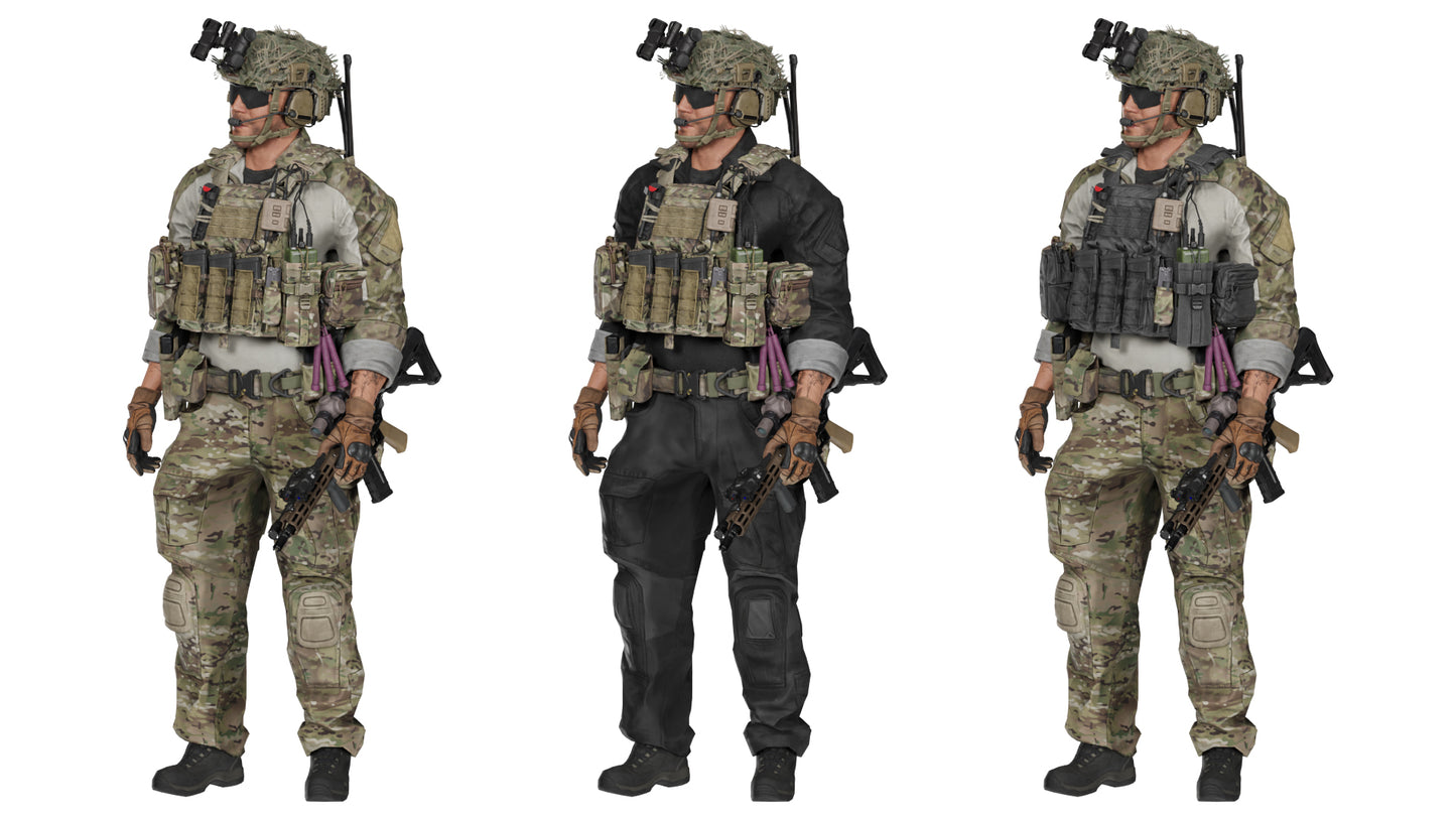 GAME READY RIGGED WESTERN SPECIAL OPERATIONS CHARACTER V2