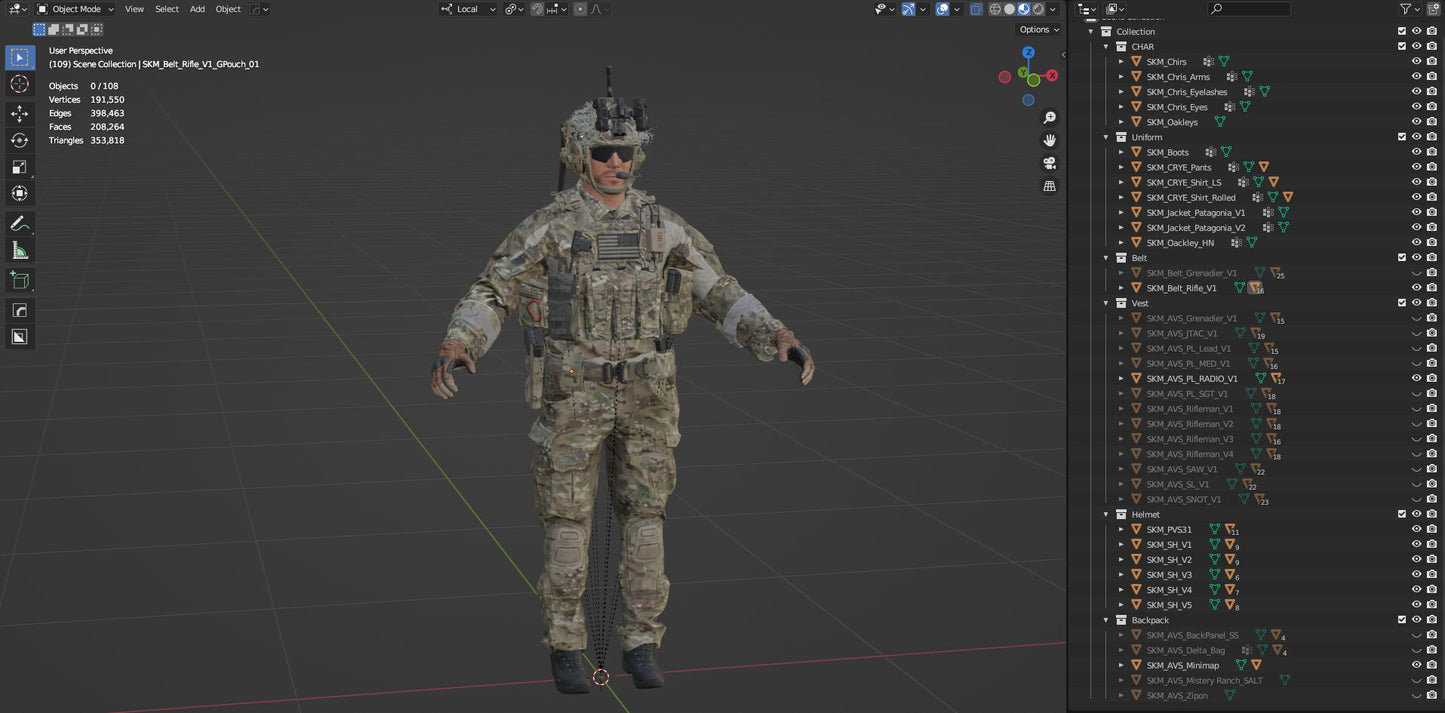 GAME READY RIGGED WESTERN SPECIAL OPERATIONS CHARACTER V2