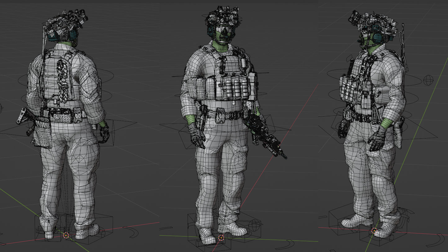 GAME READY RIGGED WESTERN SPECIAL OPERATIONS CHARACTER V2