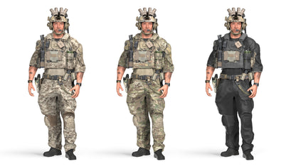 GAME READY RIGGED WESTERN SPECIAL OPERATIONS CHARACTER V3 3dmilitaryassets