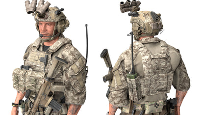 GAME READY RIGGED WESTERN SPECIAL OPERATIONS CHARACTER V3 3dmilitaryassets
