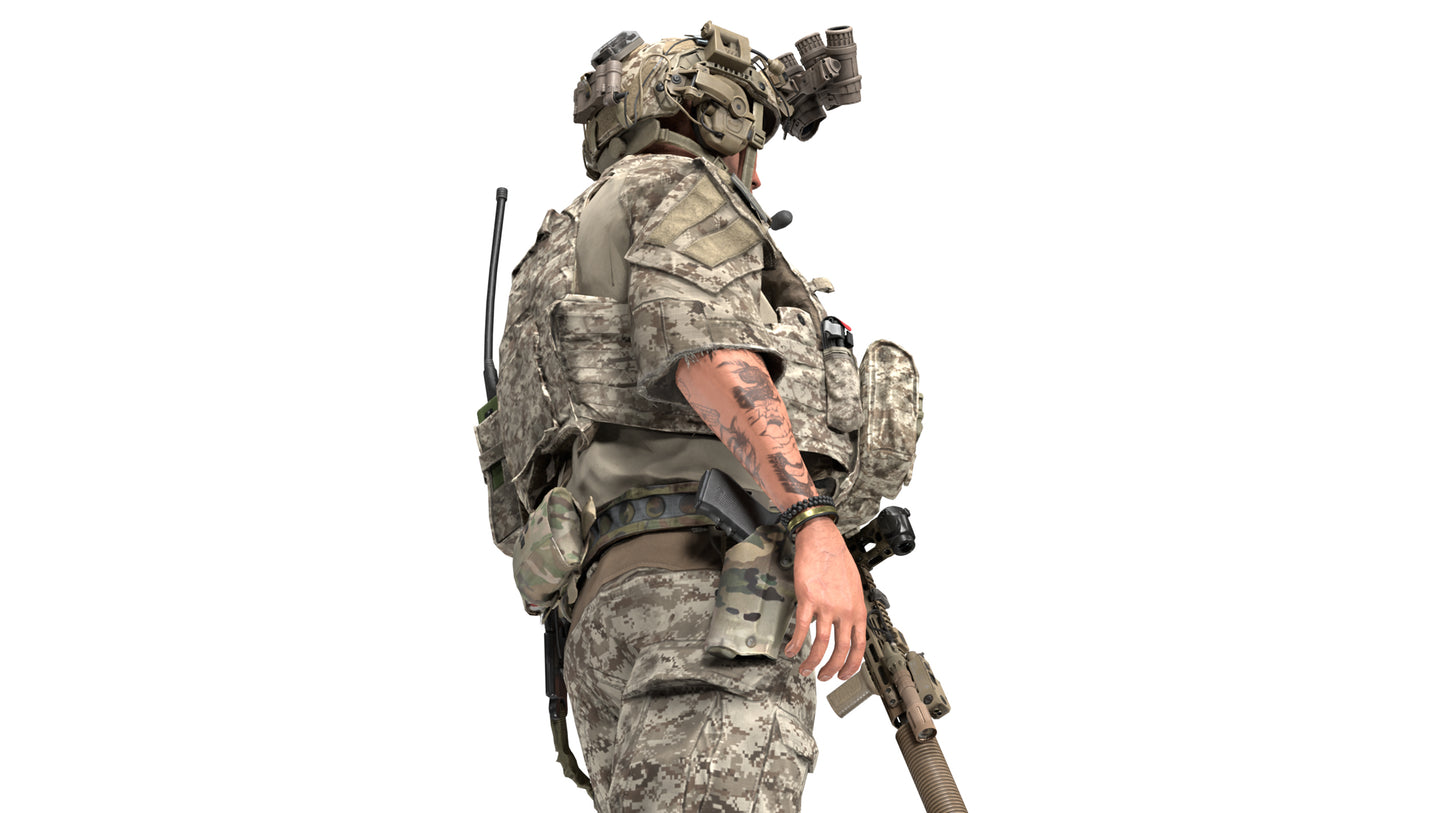 GAME READY RIGGED WESTERN SPECIAL OPERATIONS CHARACTER V3