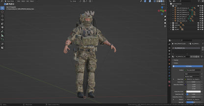 GAME READY RIGGED WESTERN SPECIAL OPERATIONS CHARACTER V3 3dmilitaryassets