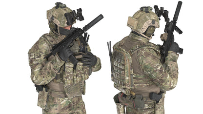 WESTERN OPERATOR V1 (RIGGED) 3dmilitaryassets