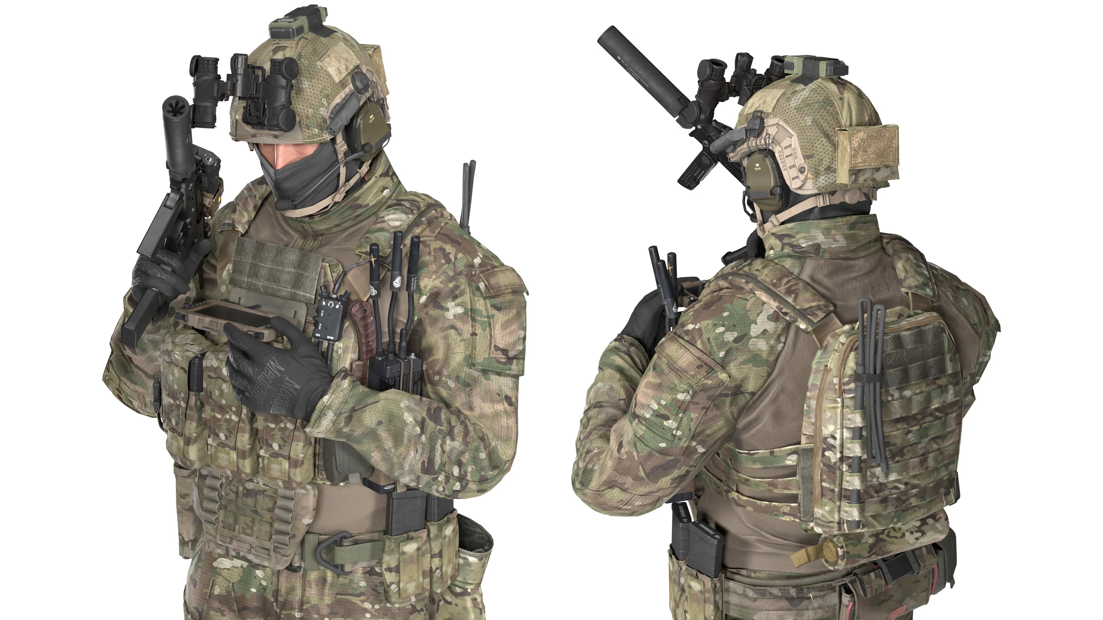 Operater Rigged Model WESTERN OPERATOR V1 (RIGGED) – 3DMilitaryAssets
