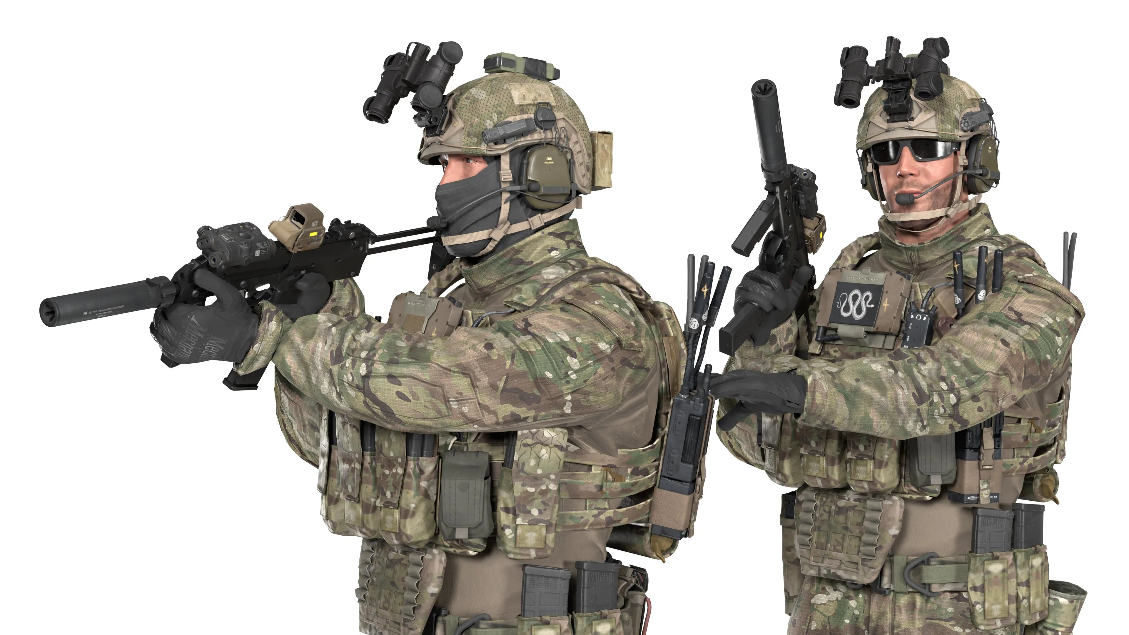 Operater Rigged Model WESTERN OPERATOR V1 (RIGGED) – 3DMilitaryAssets
