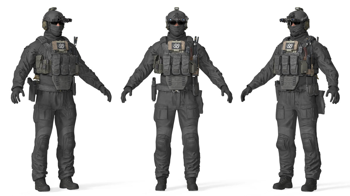 Operater Rigged Model WESTERN OPERATOR V1 (RIGGED) - Low Poly 3D Model | Game-Ready Asset ...