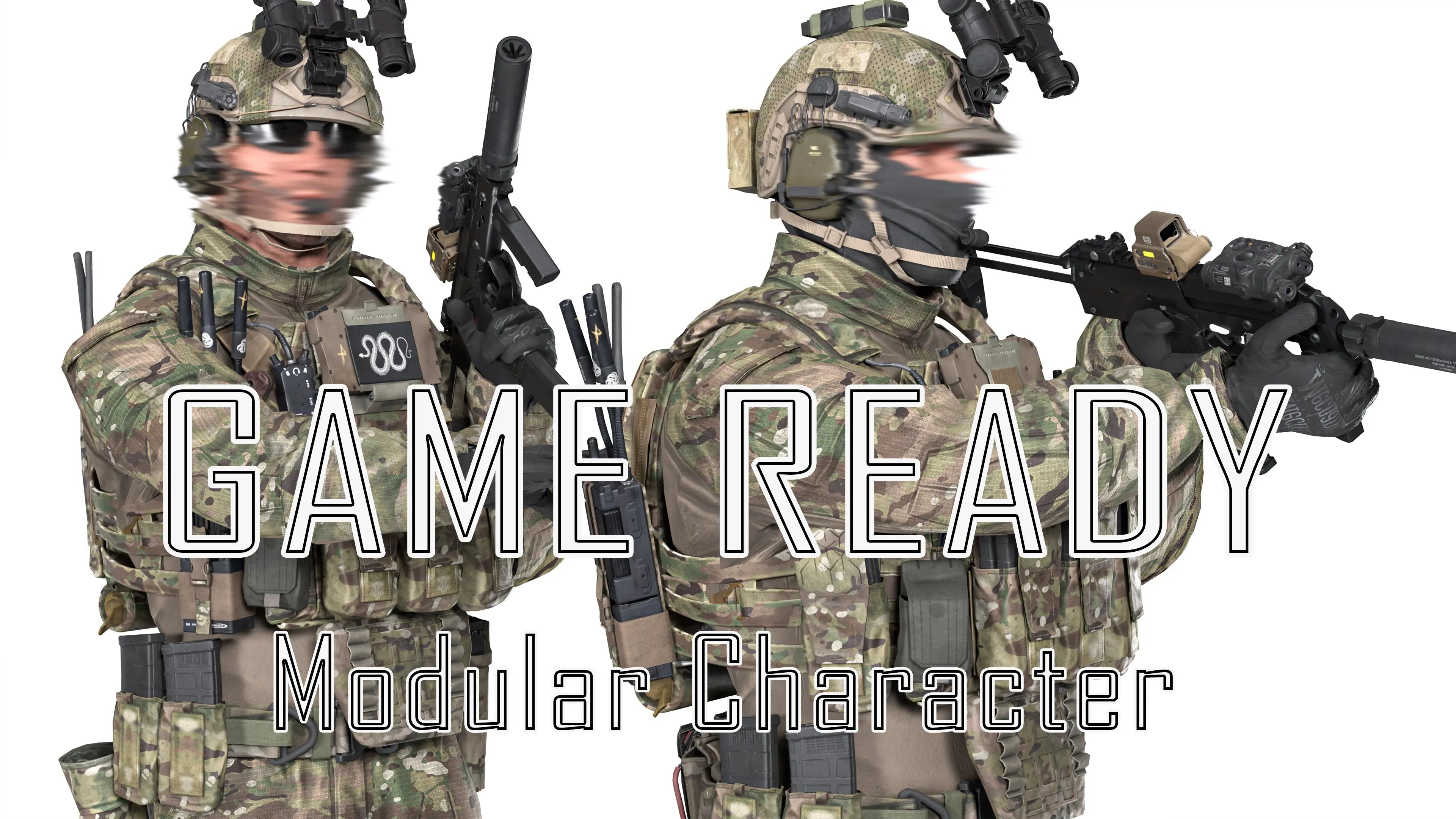 Operater Rigged Model WESTERN OPERATOR V1 (RIGGED) - Low Poly 3D Model | Game-Ready Asset ...