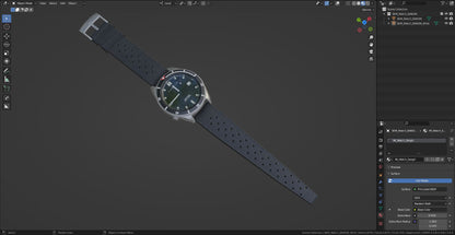 SANGIN NEPTUNE WRIST WATCH 3dmilitaryassets
