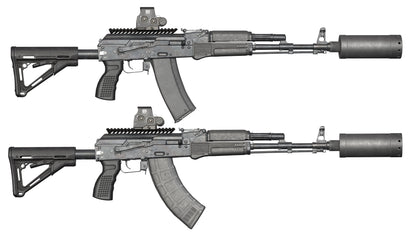 AK74M & AK103 RIFLES 3dmilitaryassets