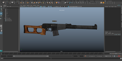 VSS VINTOREZ RIFLE 3dmilitaryassets