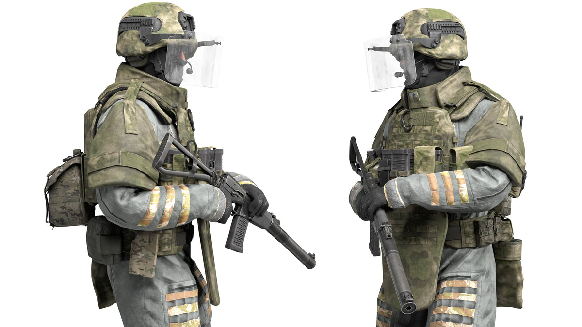 HEAVY ASSAULT OPERATOR (RIGGED) - Low Poly 3D Model Game-Ready Asset ...
