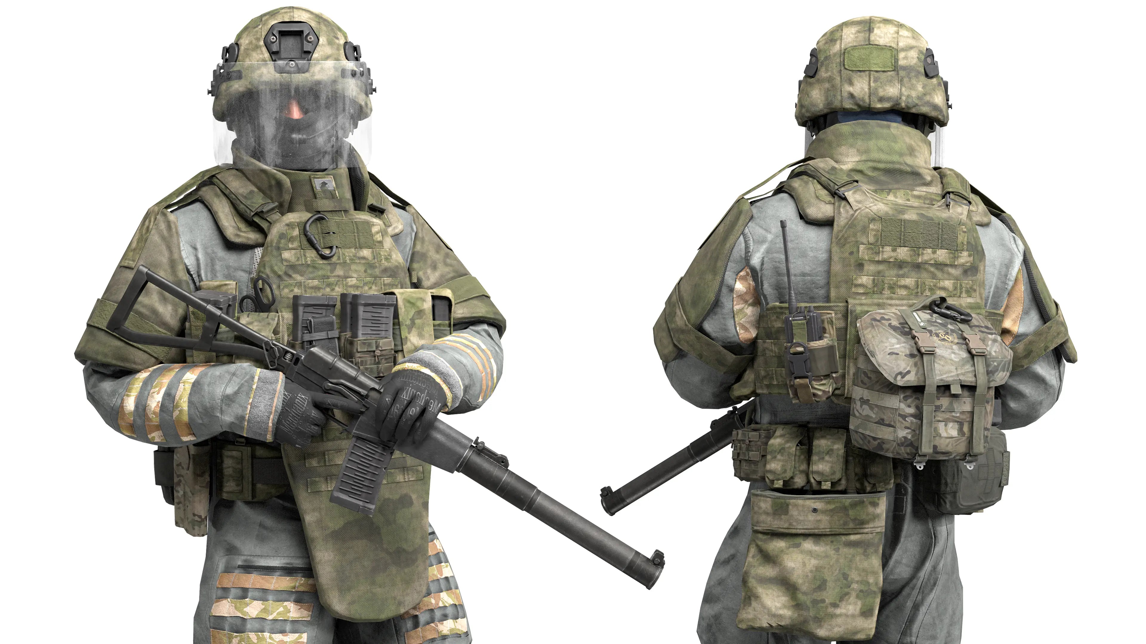 Operater Rigged Model HEAVY ASSAULT OPERATOR (RIGGED) - Low Poly 3D Model Game-Ready Asset ...