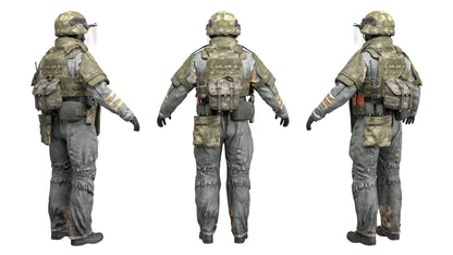 HEAVY ASSAULT OPERATOR (RIGGED) 3dmilitaryassets