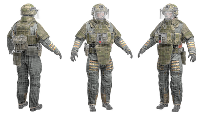 HEAVY ASSAULT OPERATOR (RIGGED) 3dmilitaryassets