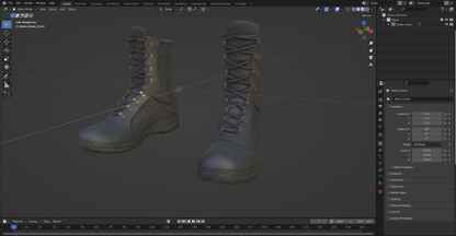 CROATIAN MILITARY BOOTS 3dmilitaryassets