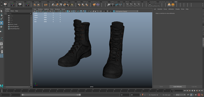 CROATIAN MILITARY BOOTS 3dmilitaryassets