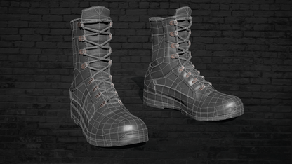 CROATIAN MILITARY BOOTS 3dmilitaryassets