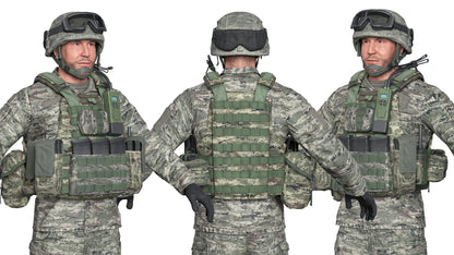 CROATIAN SOLDIER (RIGGED) 3dmilitaryassets