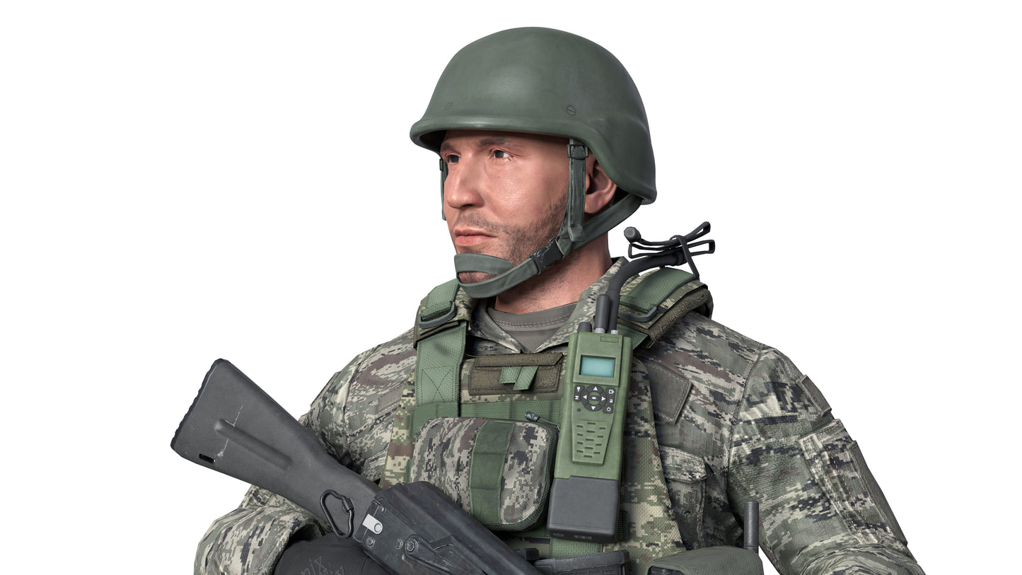 CROATIAN SOLDIER (RIGGED)