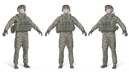 CROATIAN SOLDIER (RIGGED) 3dmilitaryassets