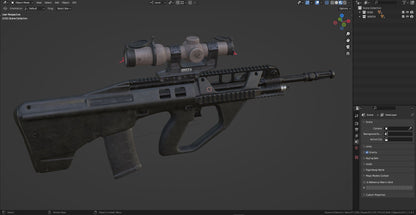 EF88 AUSTEYR RIFLE 3dmilitaryassets