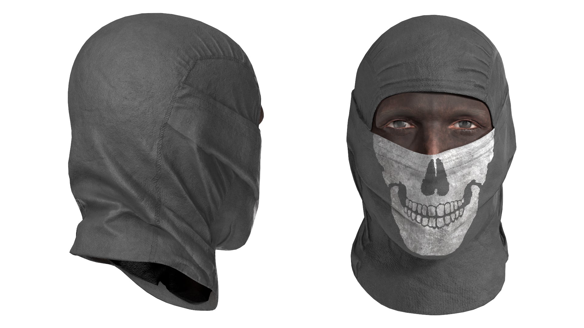 GHOST HEAD + BALACLAVA 3DMilitaryAssets