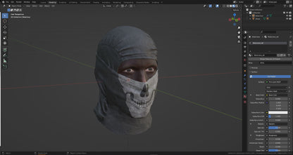 GHOST HEAD + BALACLAVA 3dmilitaryassets