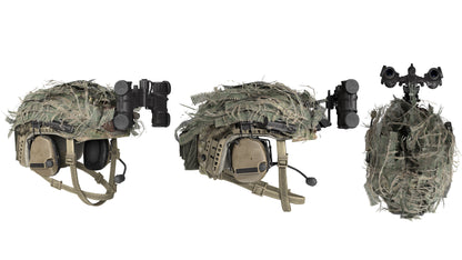 HELMET HOME-MADE SCRIM COVER 3dmilitaryassets
